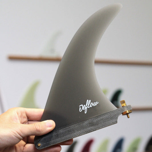 Deflow Cream longboard fin  - grey