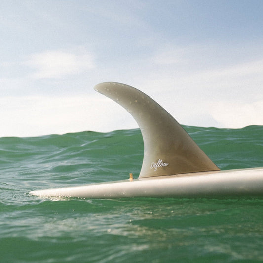Deflow Cream longboard fin  - grey