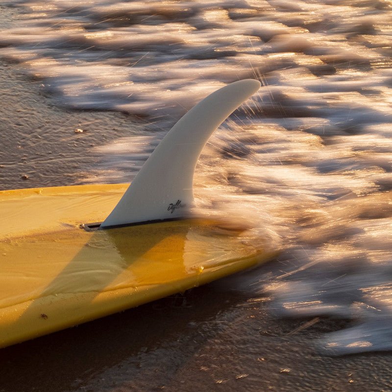 Deflow Cream longboard fin - white - Deflow Surf