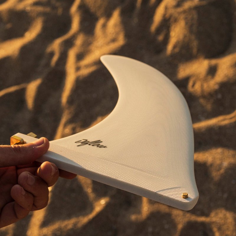 Deflow Cream longboard fin - white - Deflow Surf
