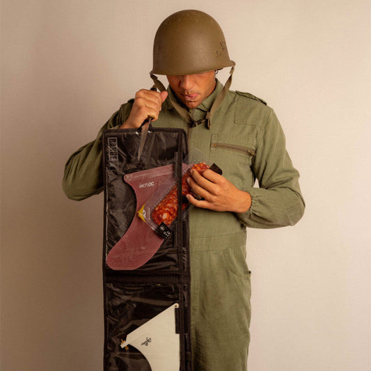 Longboard Fin Bag - Travel Accessory | Fits 2 Fins