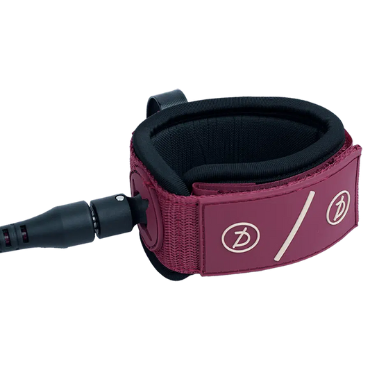 Deflow 8ft 7mm Performance leash burgundy