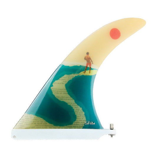 CielGlue Cream 9.75" longboard fin - Deflow Surf