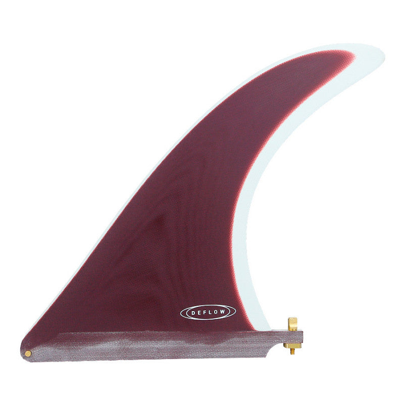 Cream 9.75" longboard fin - Dark Cherry