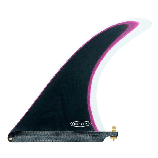 Cream 9.75" longboard fin - Black violet - Deflow Surf