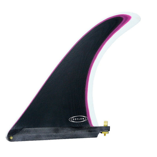 Cream 9.75" longboard fin - Black violet - Deflow Surf