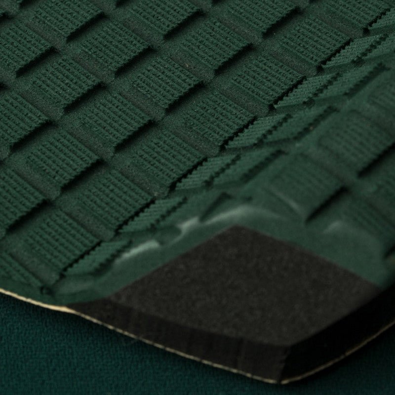 Deflow 2 Piece pad black deck grip for surfing with textured design.