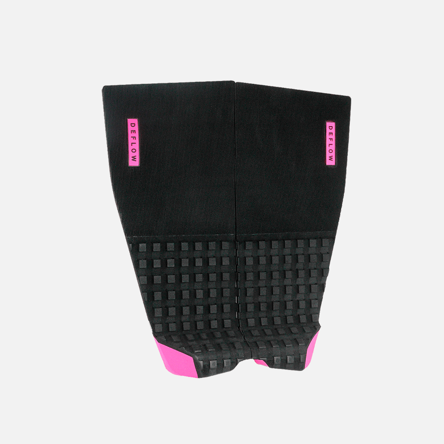 Deflow 2 Piece pad black deck grip for surfing with textured design.