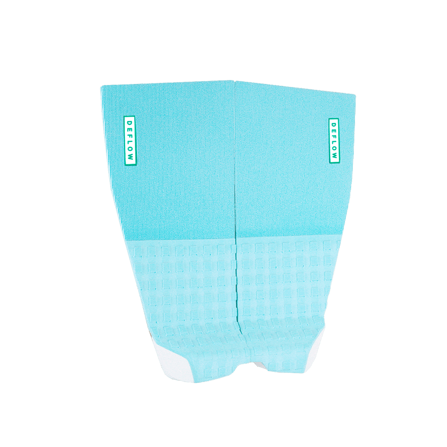 Deflow 2 Piece pad black deck grip for surfing with textured design.