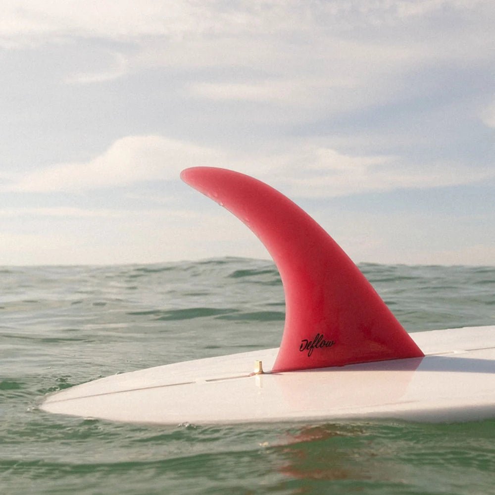 Deflow Cream longboard fin - burgundy - Deflow Surf
