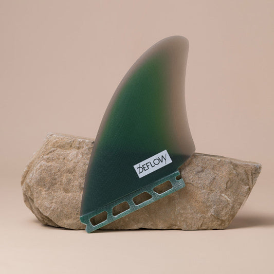 Deflow Mid Green twin Fin - single tab